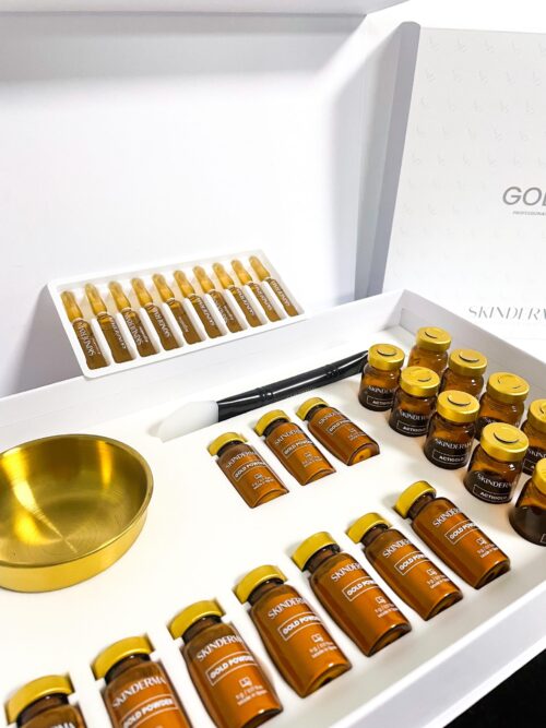 Procedūros rinkinys odos atjauninimui, raukšlių mažinimui su auksu -  GOLDEN TREATMENT KIT