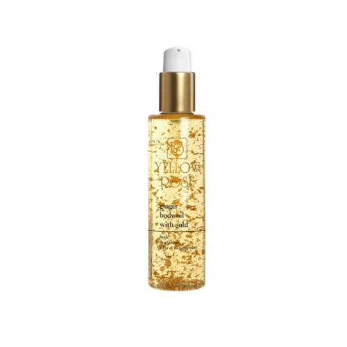 Stangrinantis bei liekninantis masažinis kūno aliejus su aukso lakštais - Ginger body oil with 23K gold