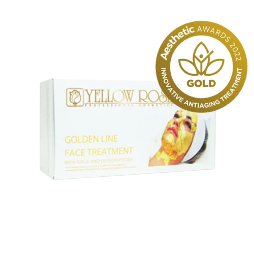 Prabangus profesionalus procedūrų rinkinys su priešraukšliniu, stangrinančiu ir šviesinančiu efektu - GOLDEN TREATMENT KIT