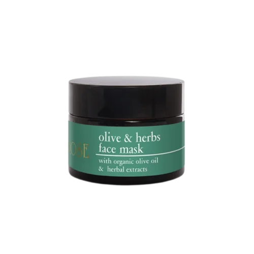 olive and herbs face mask Drėkinanti, maitinanti natūrali veido kaukė - Olive and herbs mask