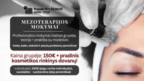 113 Mezoterapijos MOKYMAI